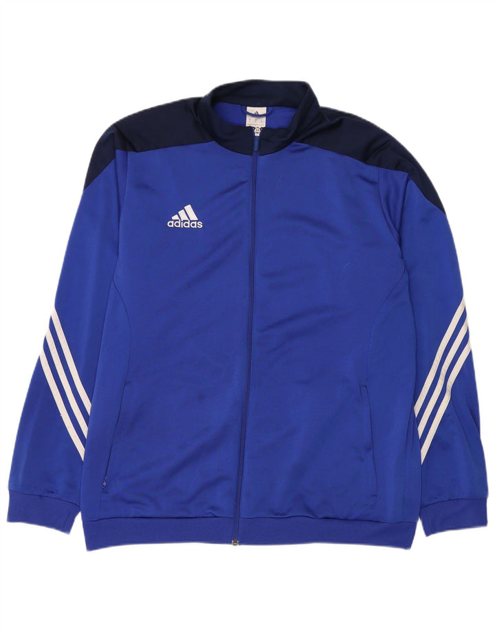 Jachetă de trening pentru bărbați Adidas XL, albastru, poliester color bloc