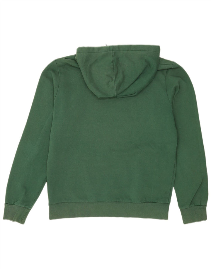 Jack & Jones Pulover cu glugă grafic pentru bărbați, mic, verde, poliester