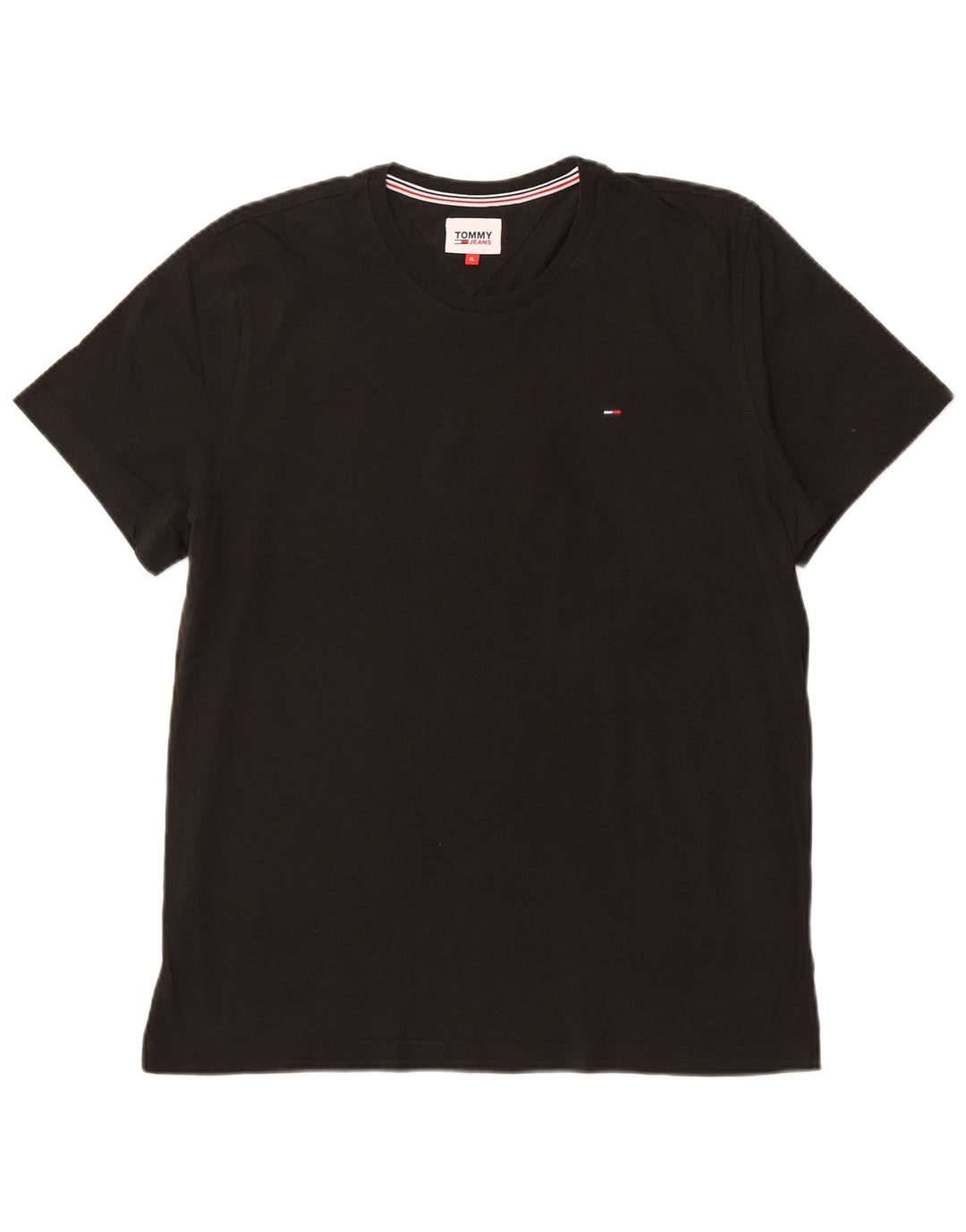 TOMMY HILFIGER Tricou Bărbați Top XL Bumbac Negru
