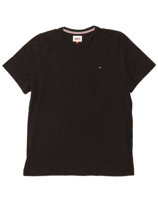 TOMMY HILFIGER Tricou Bărbați Top XL Bumbac Negru