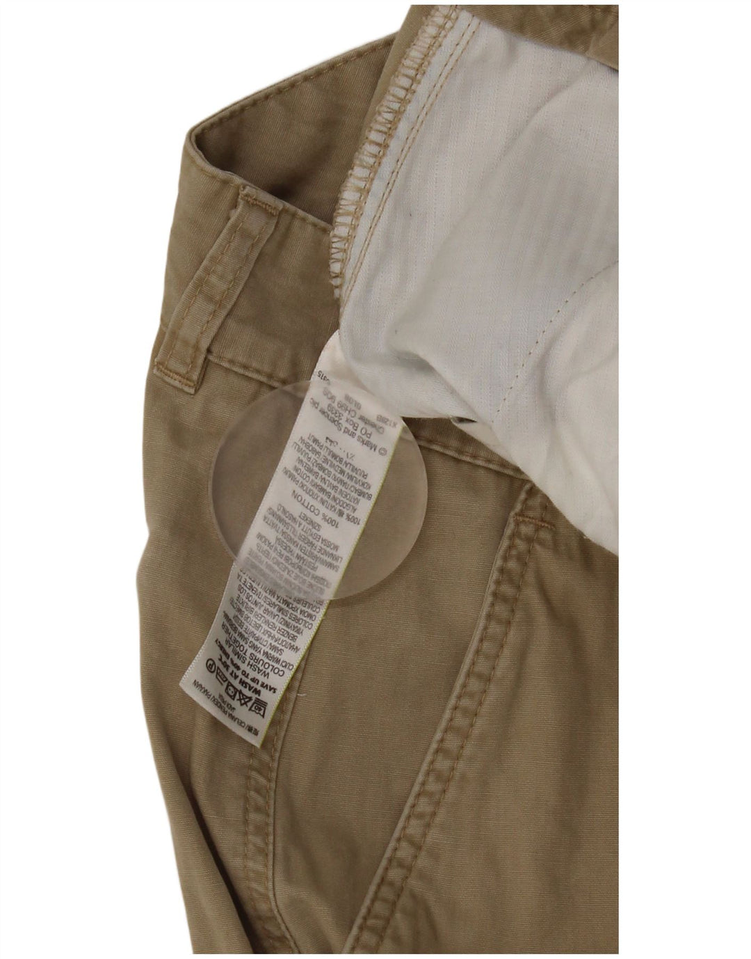 Pantaloni scurți cargo pentru bărbați Marks & Spencer W36 XL bumbac bej