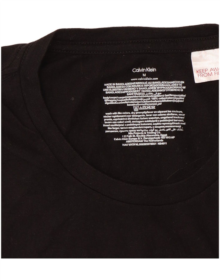 Tricou Calvin Klein pentru bărbați Top mediu negru bumbac