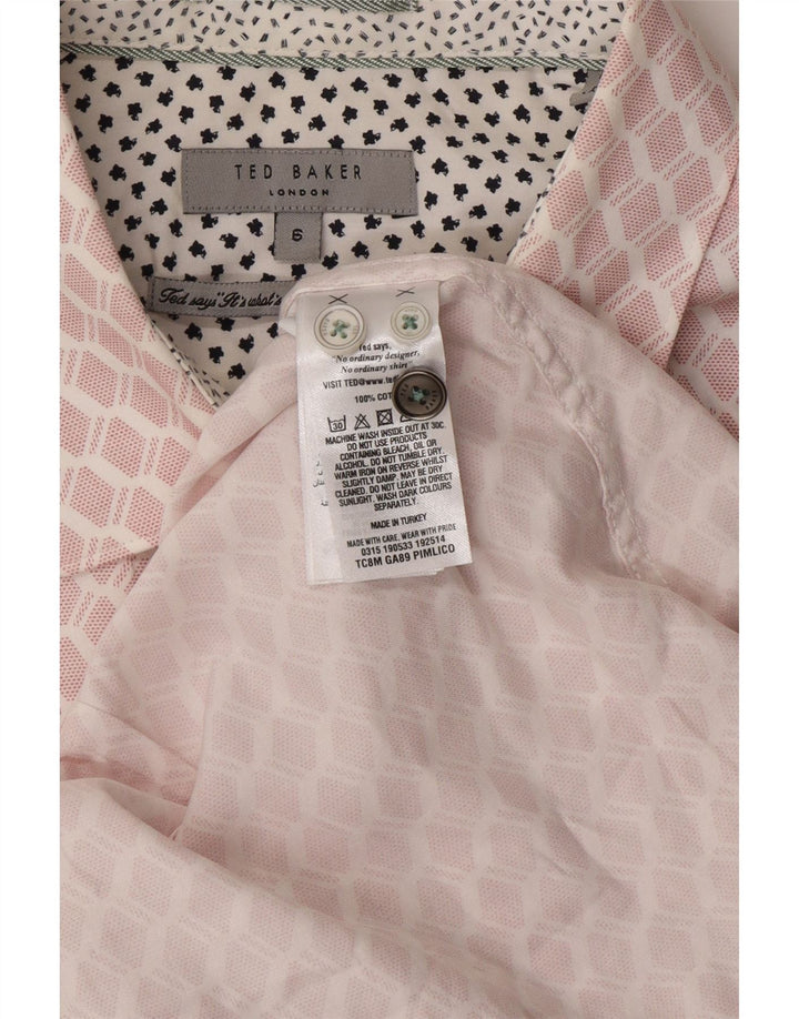 Cămașă pentru bărbați TED BAKER Mărimea 6 2XL Bumbac geometric roz