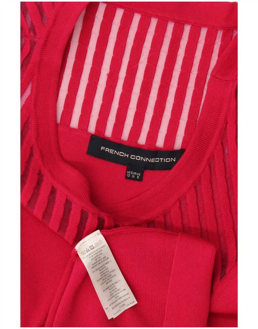 Rochie A-Line pentru femei French Connection UK 12 Medium Pink Viscose