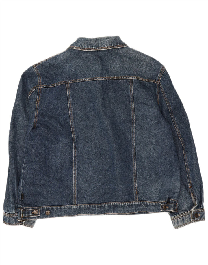 Jachetă de blugi supradimensionată pentru femei Vintage UK 10 Small Blue
