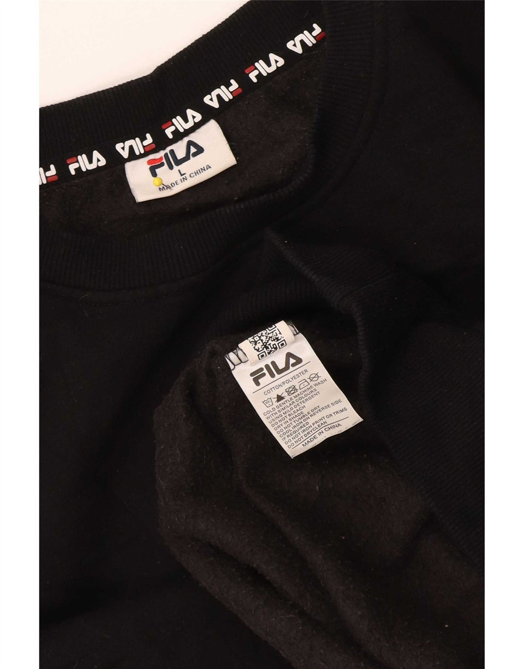 Pulover Fila Femei Pulover UK 14 Mare Negru Bumbac