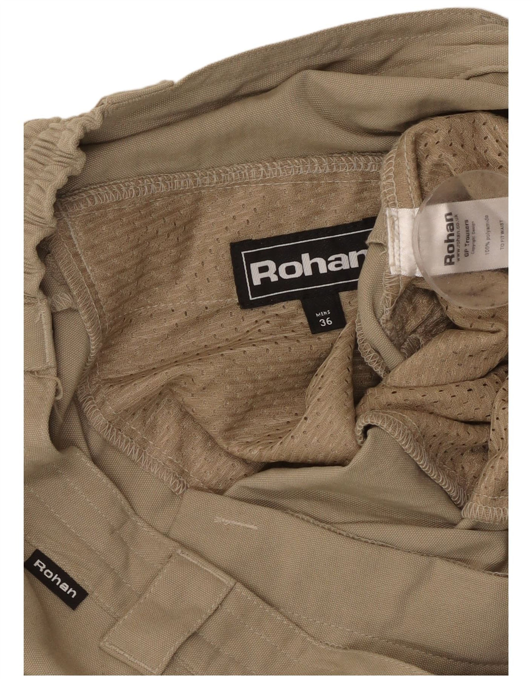 ROHAN Pantaloni Cargo Drepți Bărbați W36 L27 Bej Poliamidă