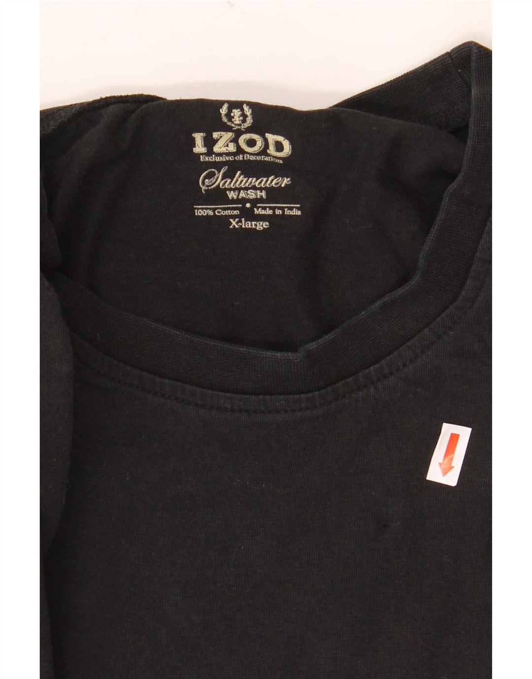 Izod Bărbați Tricou Top XL Bumbac Negru