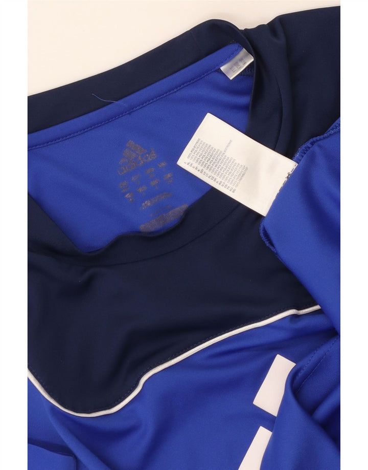 Tricou grafic pentru bărbați Adidas Top Mediu Albastru Poliester Bloc de culoare