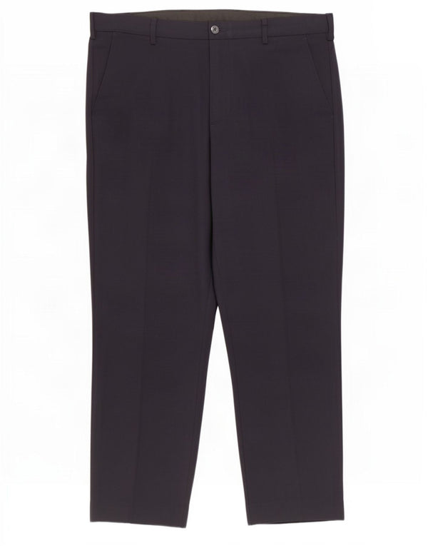 Pantaloni chino pentru bărbați Marks & Spencer, cu ajustare normală, L36 L27, negru
