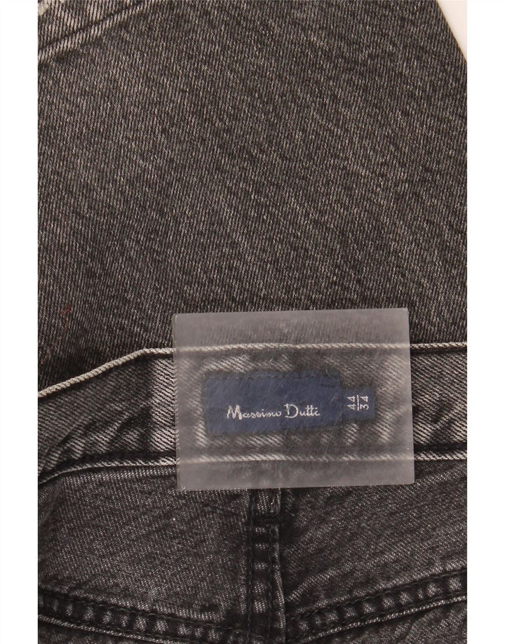 Blugi drepți Massimo Dutti pentru bărbați EU 44 Large W34 L30 Gri