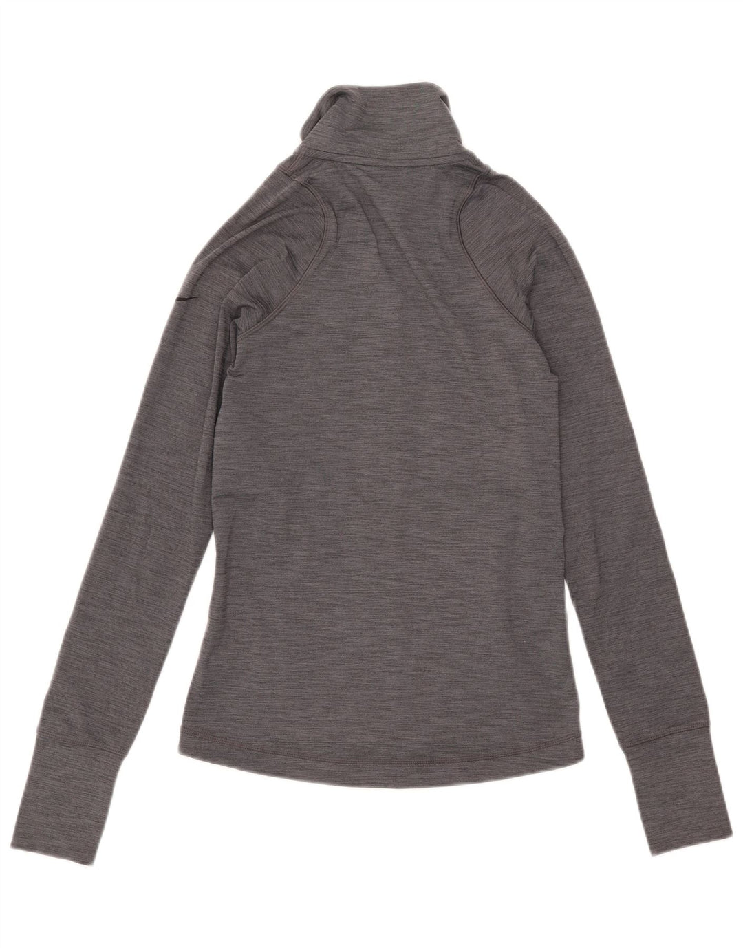 Jachetă de top pentru trening Nike Dri Fit pentru femei UK 10 Small Gri Flecked