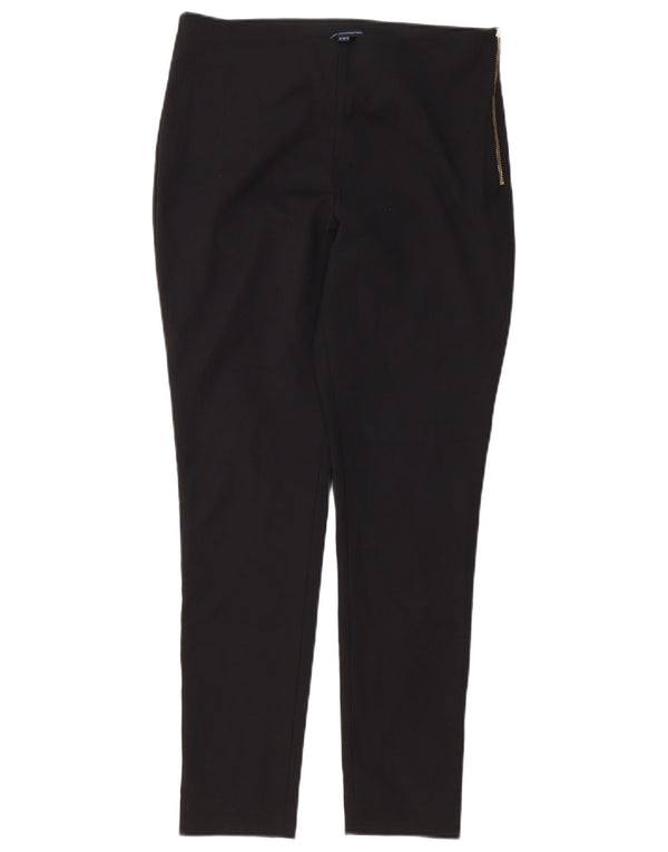 FRENCH CONNECTION Pantaloni casual subțiri pentru femei UK 12 Medium W28 L28 Negru
