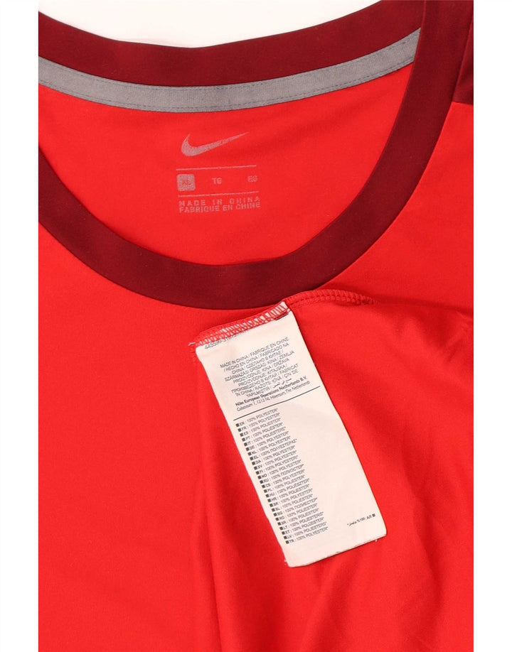 Tricou pentru bărbați Nike Top XL Roșu Poliester Colorblock