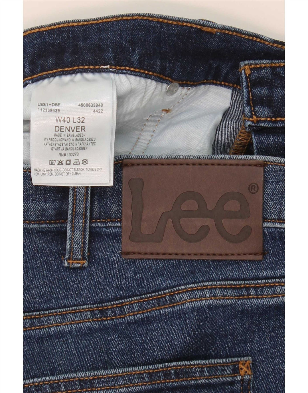 Blugi pentru bărbați Lee Denver Bootcut W40 L32, bumbac albastru