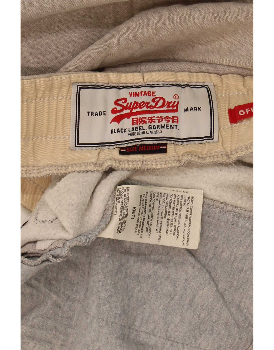 Pantaloni scurți de sport grafic Superdry pentru bărbați, bumbac cu pete, gri mediu