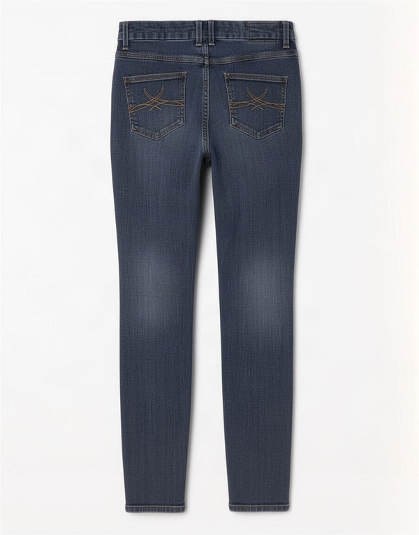 Blugi skinny pentru femei Zara UK 10 Small W26 L27 Blue Bumbac