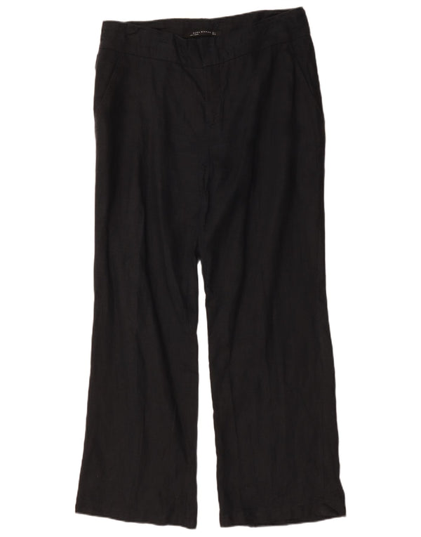 Pantaloni chino pentru femei cu picioare largi Zara L32 L30 negru