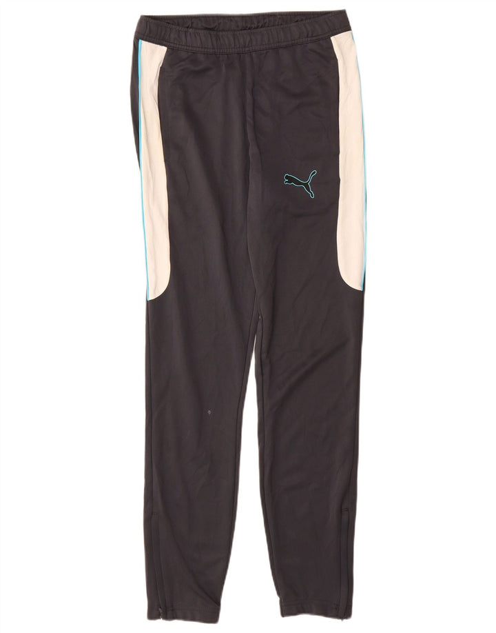 Pantaloni de trening PUMA pentru bărbați, negru, poliester color bloc