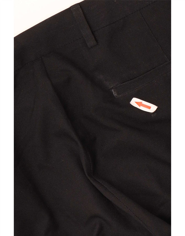 Pantaloni chino subțiri pentru bărbați Marks & Spencer L38 L33 Poliester negru