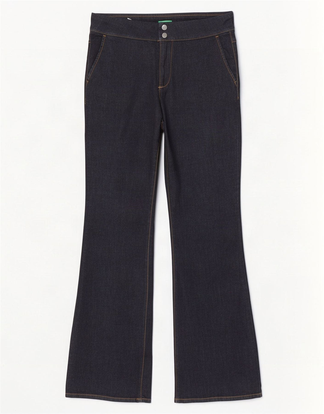 Blugi Benetton pentru femei Bootcut UK 12 Medium W32 L34 Bumbac bleumarin