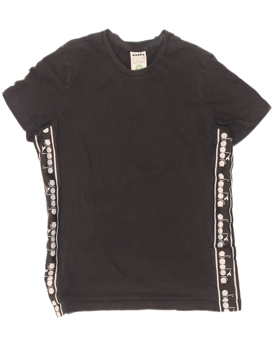 Tricou grafic Diadora pentru bărbați Top Mic Negru
