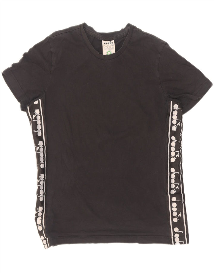 Tricou grafic Diadora pentru bărbați Top Mic Negru