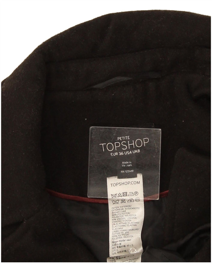 Palton pentru femei Topshop Mărimea 8 Poliester negru mic