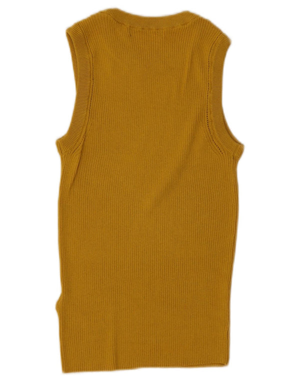 Vestă pentru femei Marks & Spencer UK 10 Small Yellow Viscose