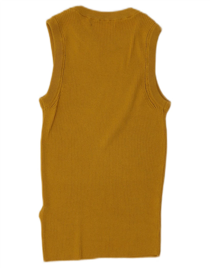 Vestă pentru femei Marks & Spencer UK 10 Small Yellow Viscose