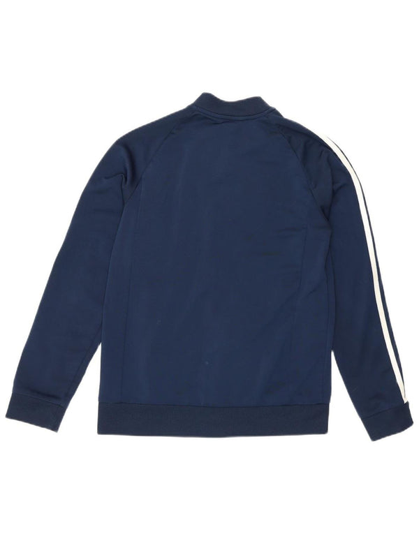 Jachetă de trening pentru băieți Adidas 11-12 ani, albastru bleumarin, sport color-block