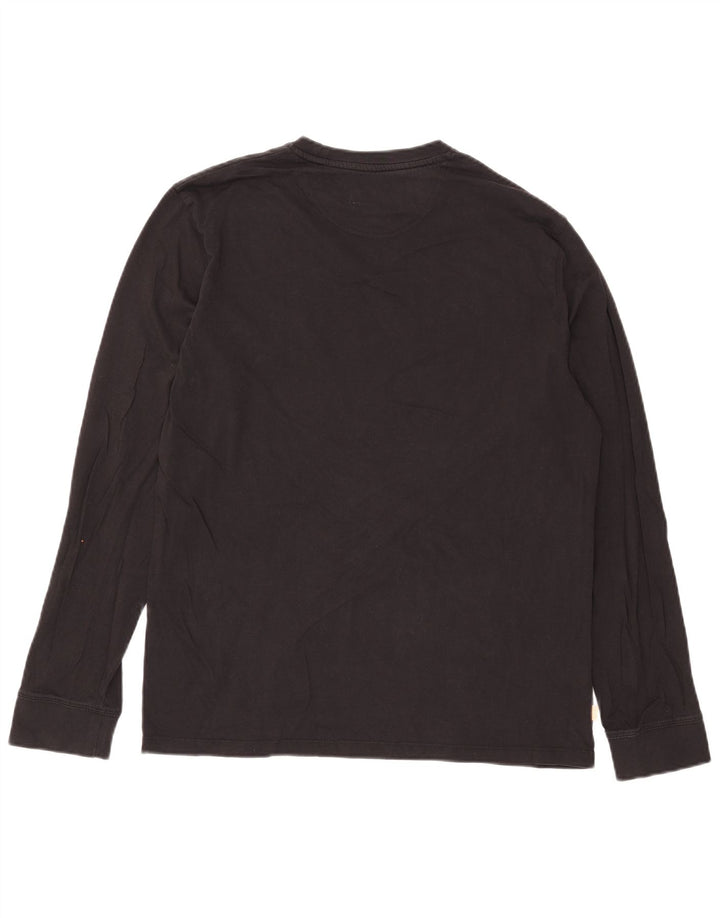 Timberland Slim Fit Top cu mânecă lungă, mare, negru, bumbac