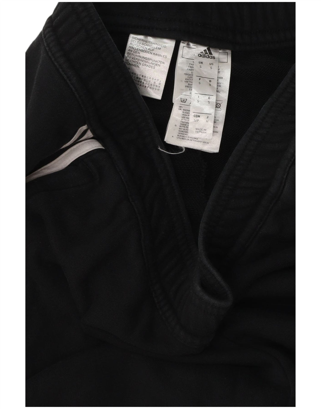 Pantaloni de trening Adidas pentru bărbați, bumbac negru mic