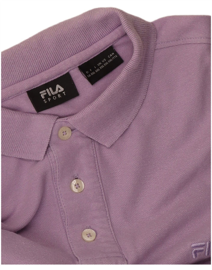 Tricou polo pentru bărbați Fila 2XL violet