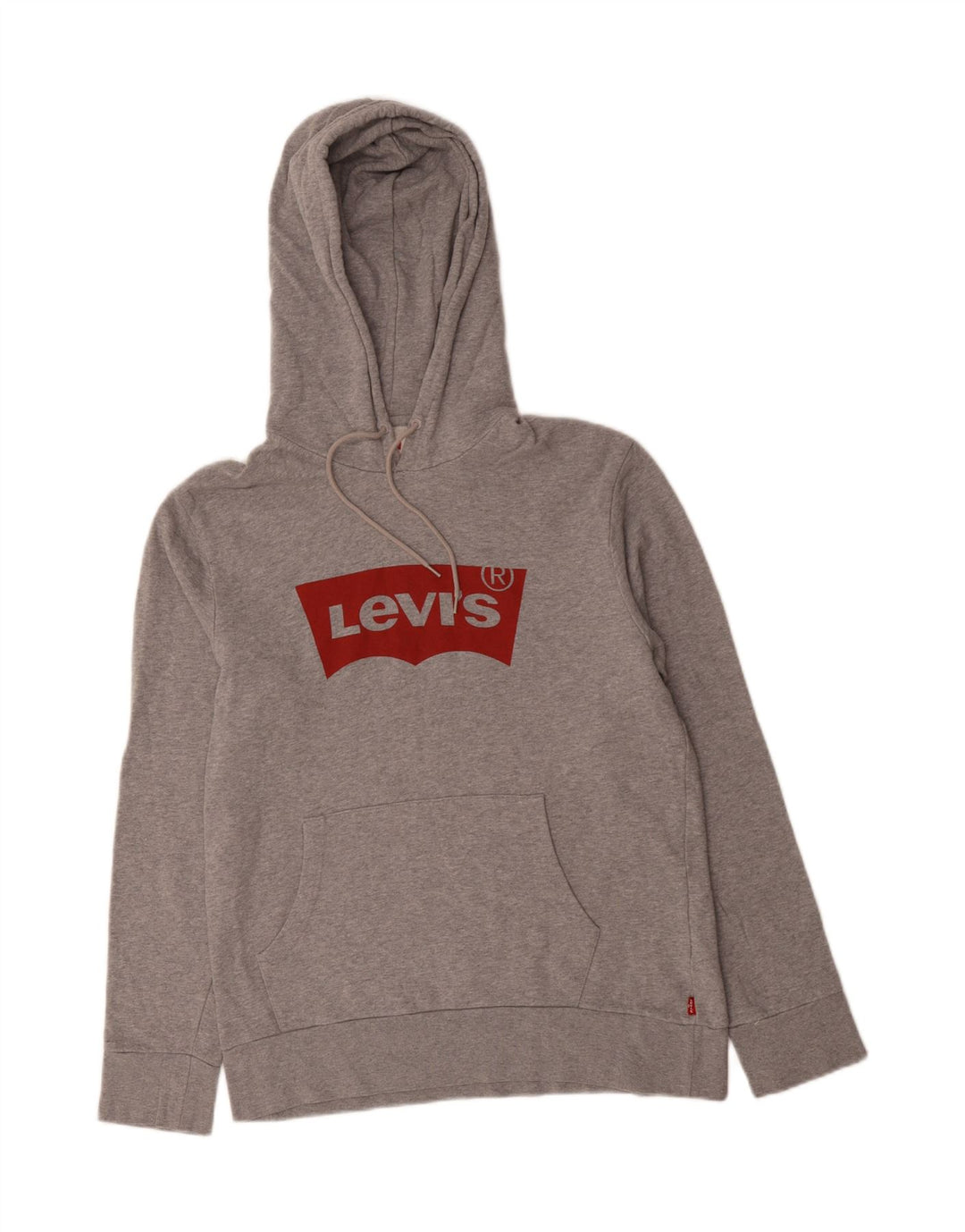 LEVI'S Mens Graphic Hoodie Jumper Medium Grey Cotton Vintage Levi's and Second-Hand Levi's from Messina Hembry 