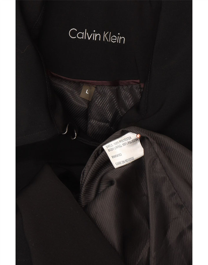 Trench pentru femei CALVIN KLEIN UK 16 Poliester negru mare