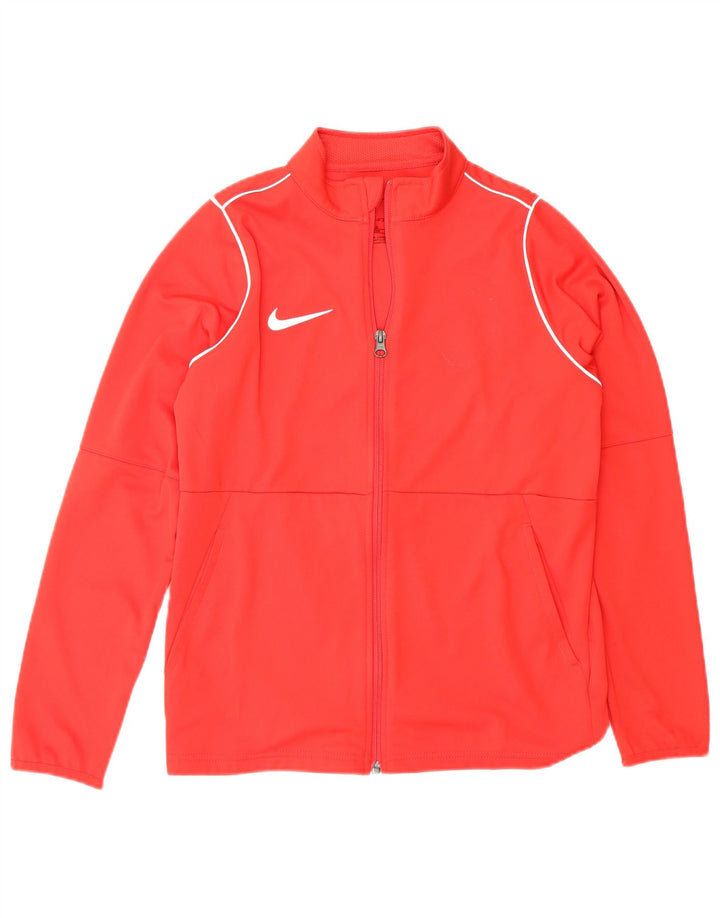 Jachetă de top pentru trening Nike Dri Fit pentru băieți 12-13 ani Poliester roșu mare