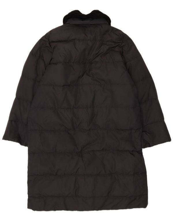 Max Mara Manton supradimensionat de weekend pentru femei UK 12 Poliamidă neagră medie