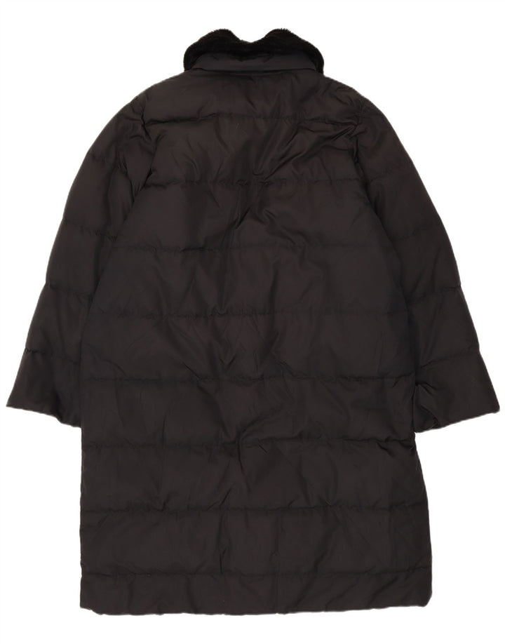 Max Mara Manton supradimensionat de weekend pentru femei UK 12 Poliamidă neagră medie