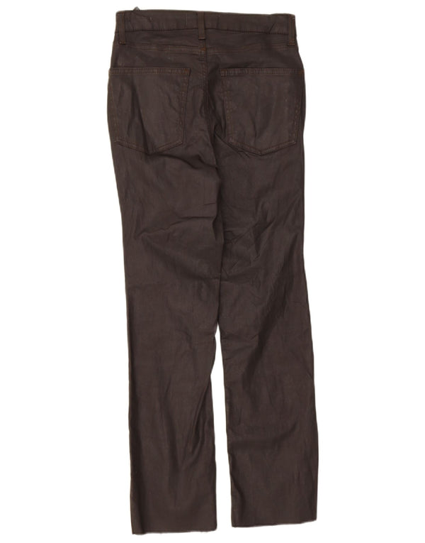 Pantaloni casual drepti cerați pentru femei Zara EU 34 2XS L24 L25 Bumbac negru