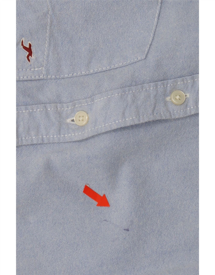 HOLLISTER Mens Shirt Medium Blue Cotton Vintage Hollister and Second-Hand Hollister from Messina Hembry 