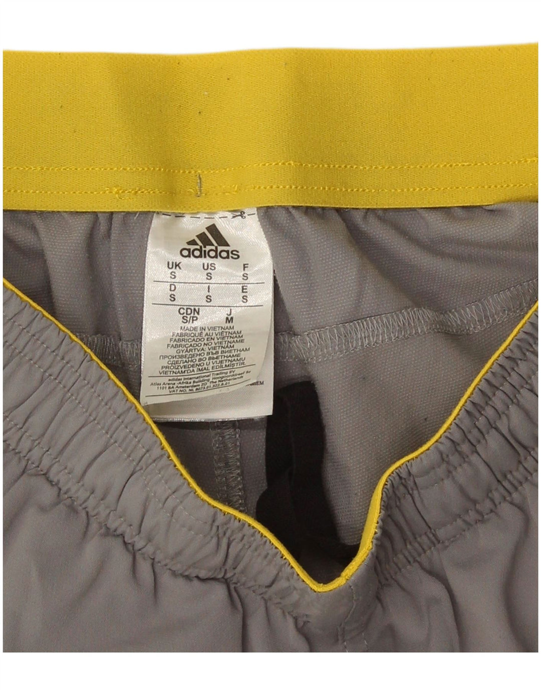 Pantaloni scurți sport pentru bărbați Adidas, gri, poliester color bloc