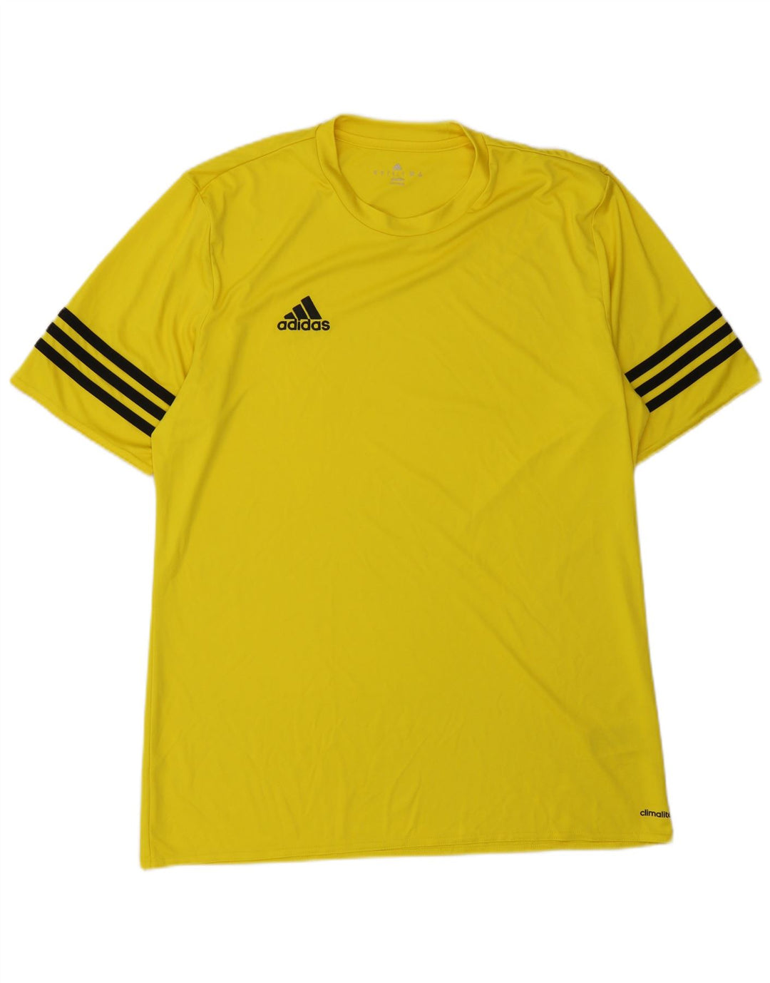 Tricou ADIDAS Climalite pentru bărbați Top mare din poliester galben