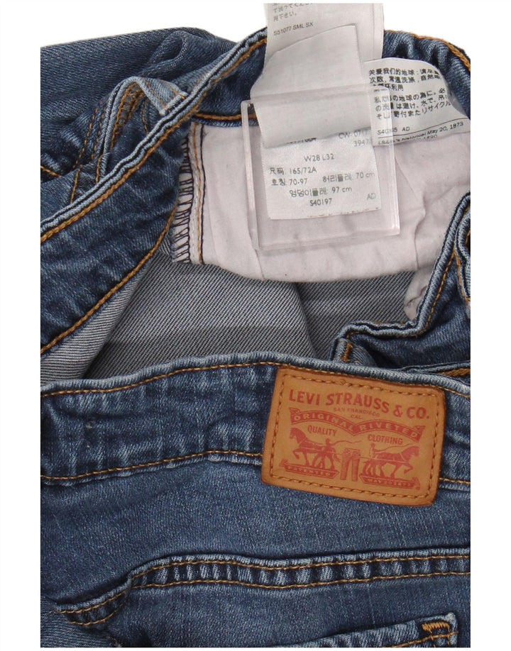 Blugi drepti pentru femei Levi's 714 W28 L26 Blue Lyocell