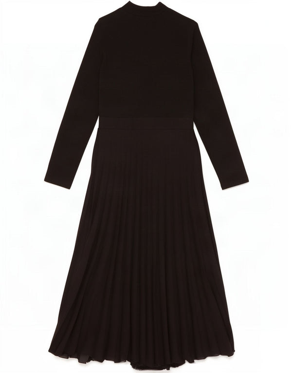Zara Womens Long Sleeve Maxi Dress UK 14 Large Black Elastane