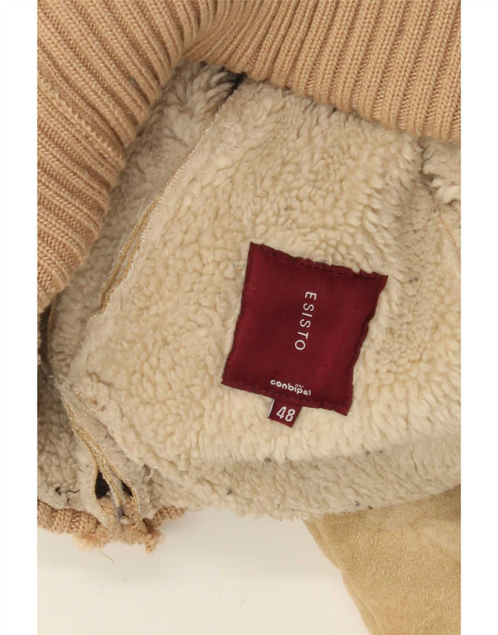 Jachetă din shearling pentru femei Conbipel IT 48 XL bej