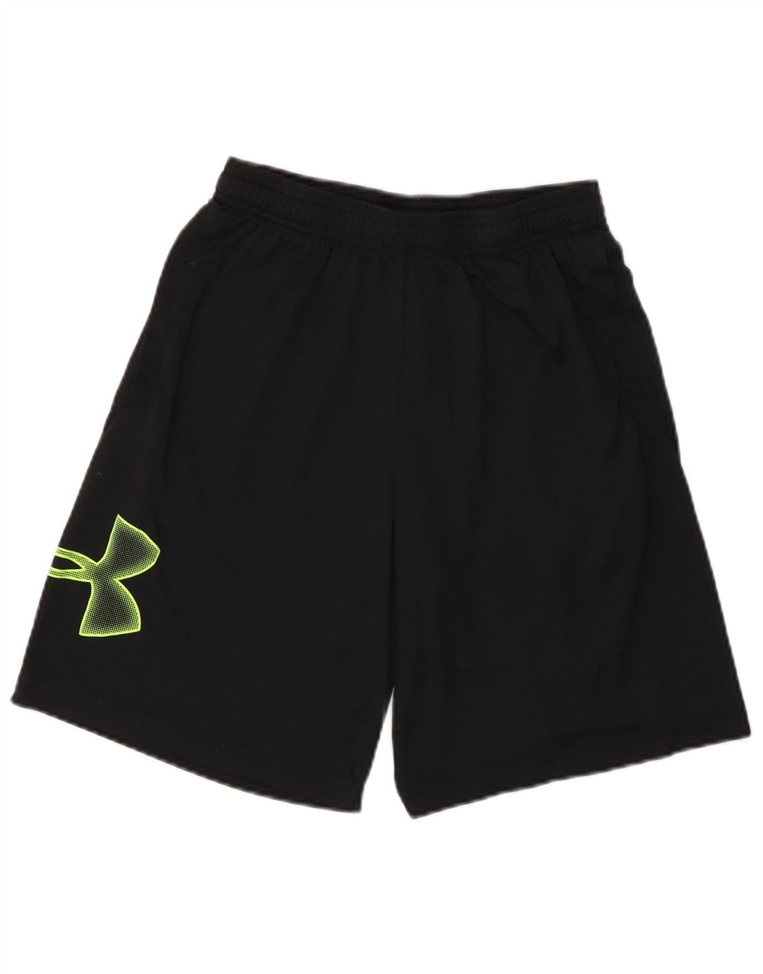 Pantaloni scurți sport grafic Under Armour pentru bărbați, poliester mediu negru