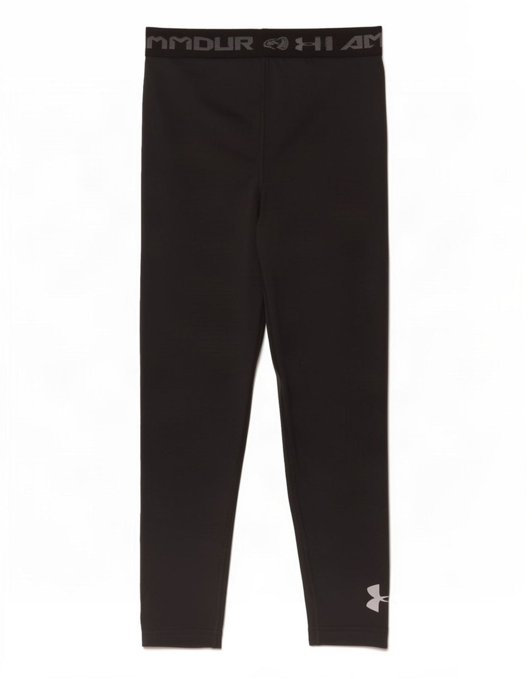 Leggings grafic Under Armour pentru băieți 11-12 ani, mari, negru, poliester