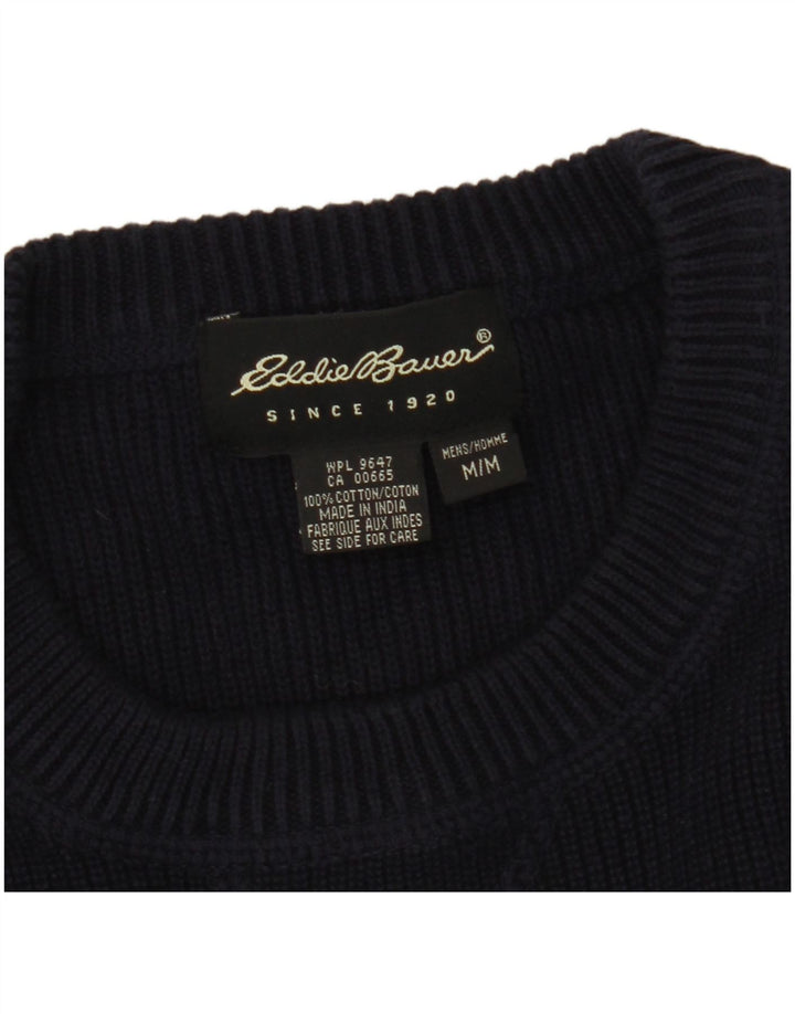 Pulover pentru bărbați Eddie Bauer, cu gât crew, din bumbac, albastru bleumarin mediu