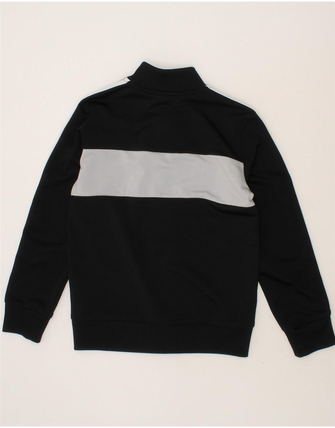 ADIDAS Boys Tracksuit Top Jacket 7-8 Years Black Colourblock Polyester Vintage Adidas and Second-Hand Adidas from Messina Hembry 